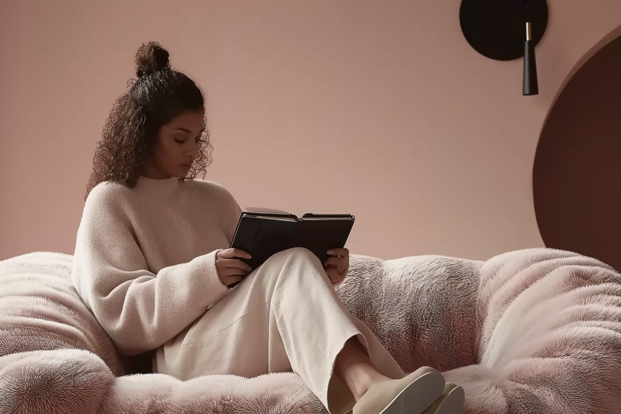 large plush couch