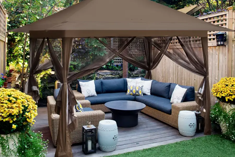 pop up gazebo tent with sides