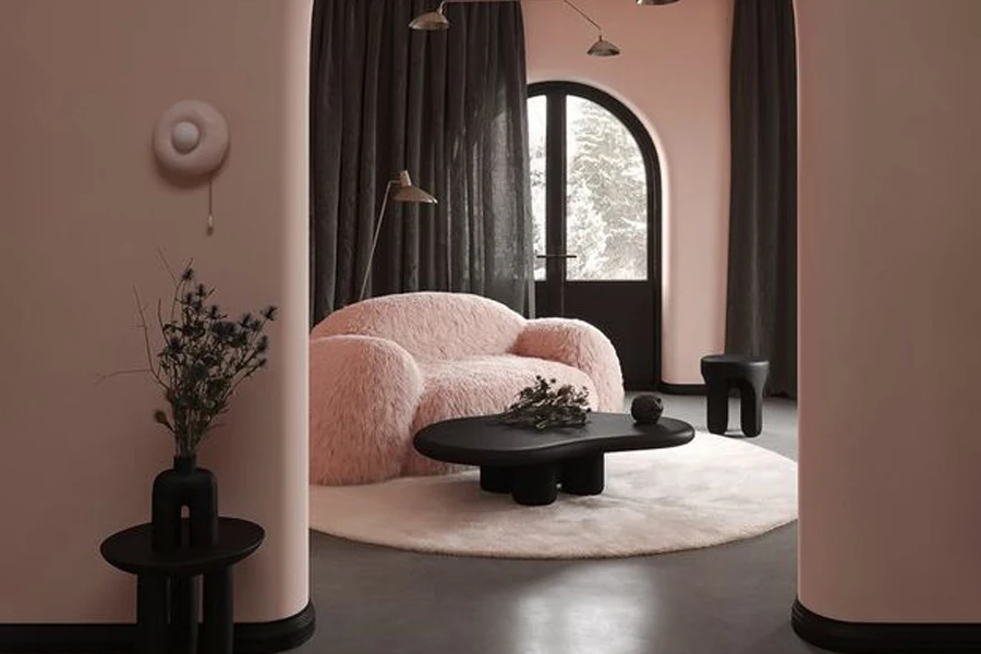 deep plush sofa